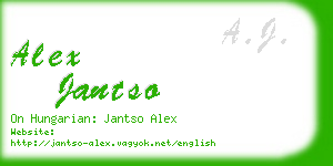 alex jantso business card